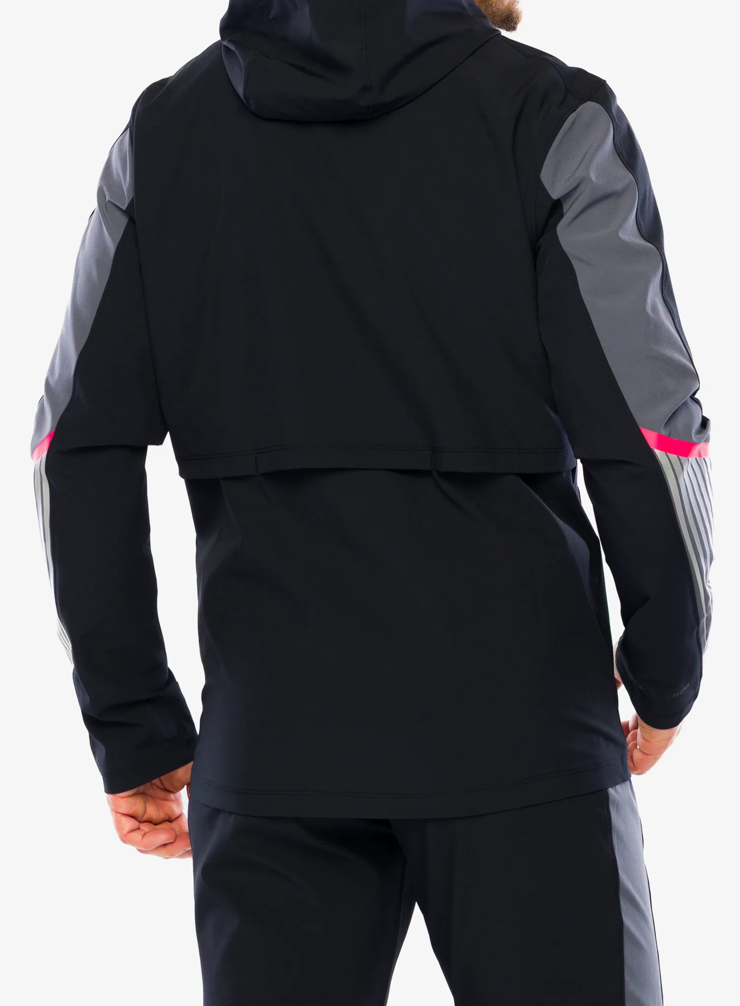 Bežecká bunda Under Armour Velociti Storm Hooded Jkt - black/castlerock/reflective