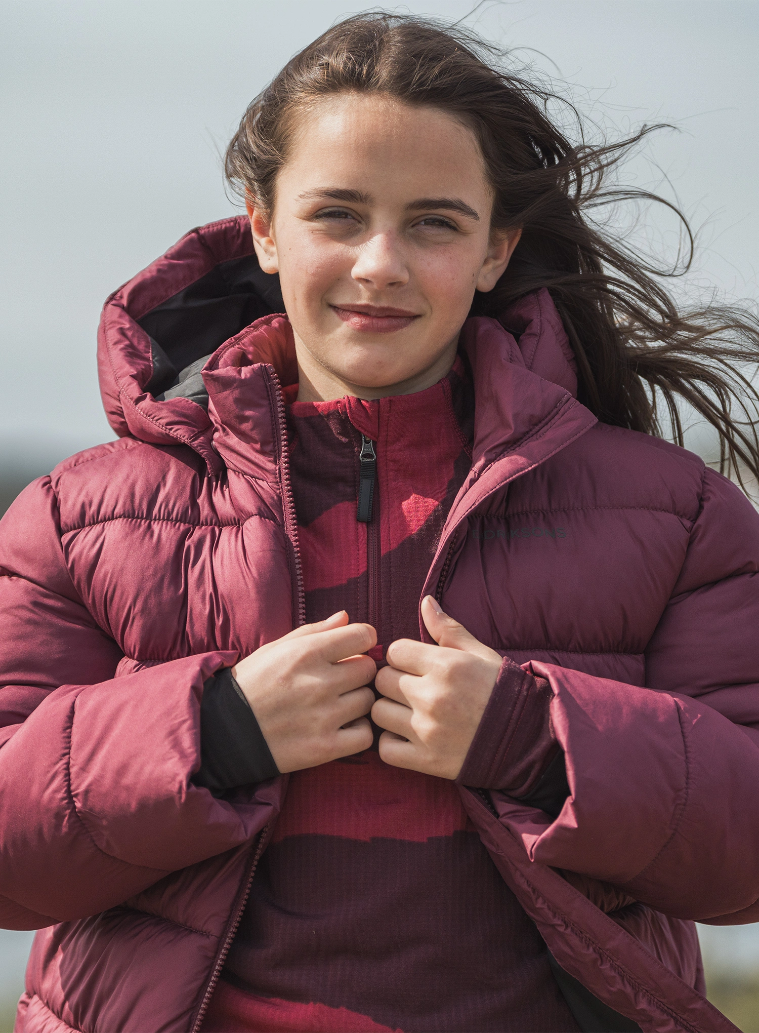 Detská bunda Didriksons Scoria Parka - anemon red