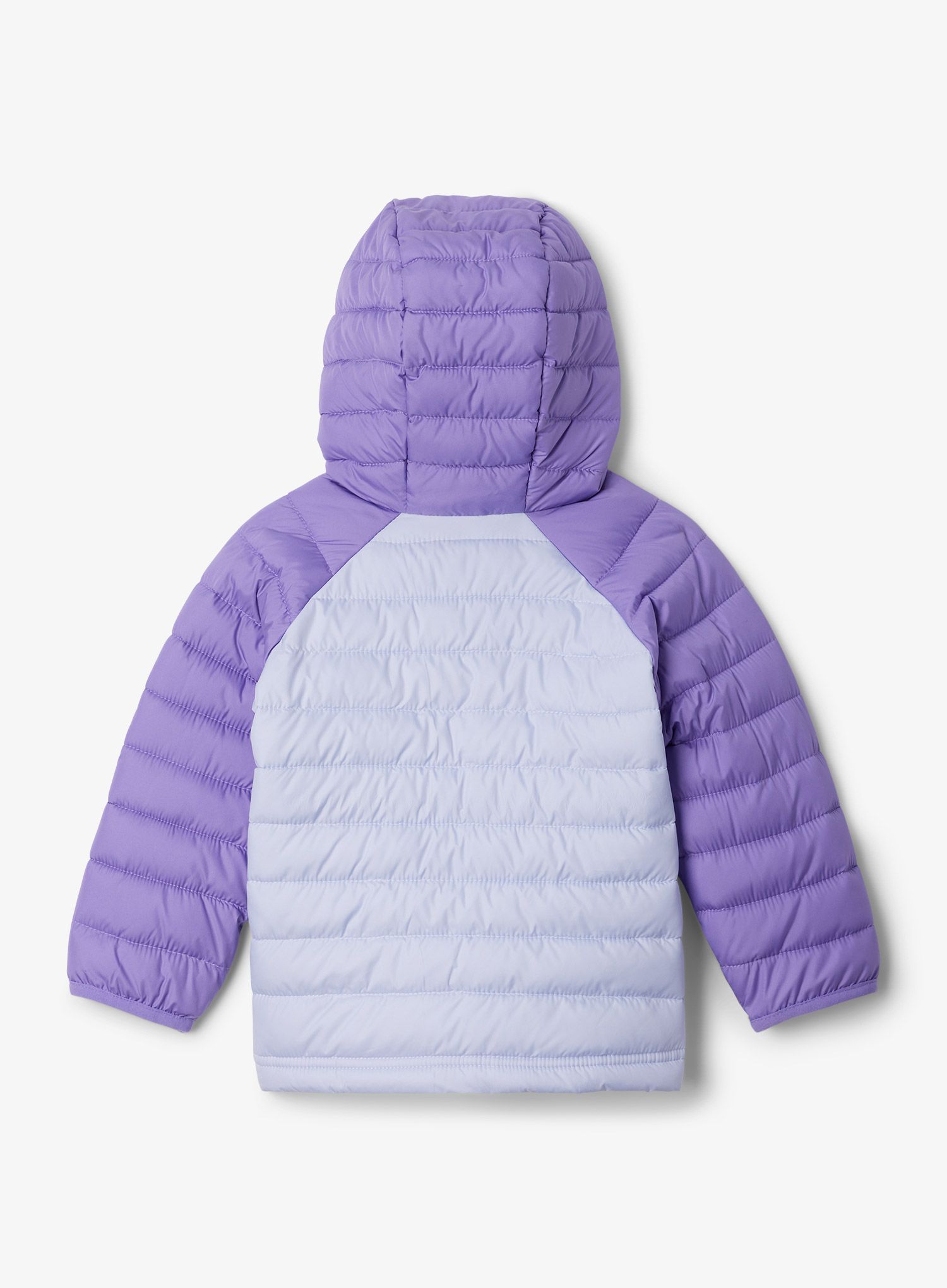 Dievčenská bunda Columbia Powder Lite II Hooded Jacket - snowdrift/paisley purple
