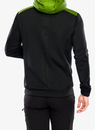 Hybridná bunda BlackYak Burlina Hoody - twist of lime