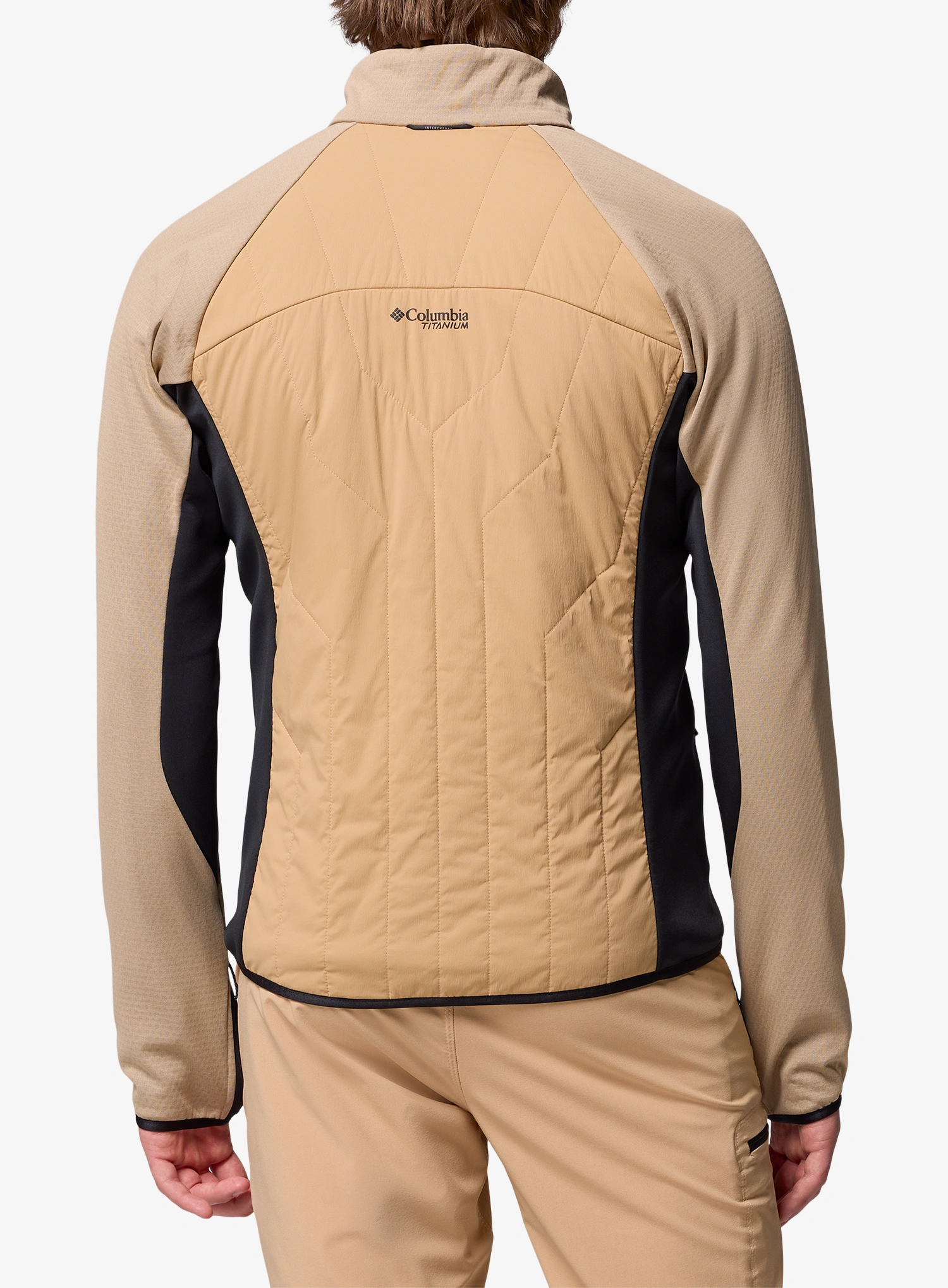 Hybridná bunda Columbia Arctic Crest Hybrid Full Zip - canoe/black