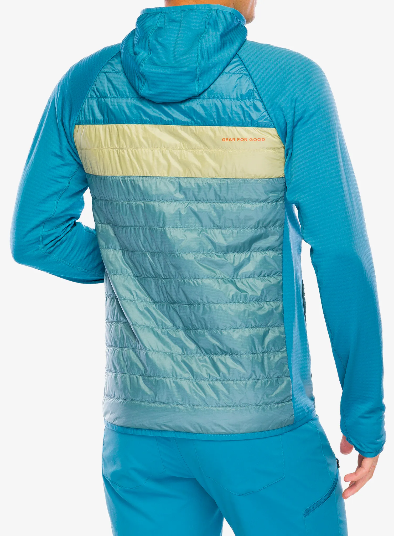 Hybridná bunda Cotopaxi Capa Hybrid Insulated Hooded Jacket - drizzle/bluegrass