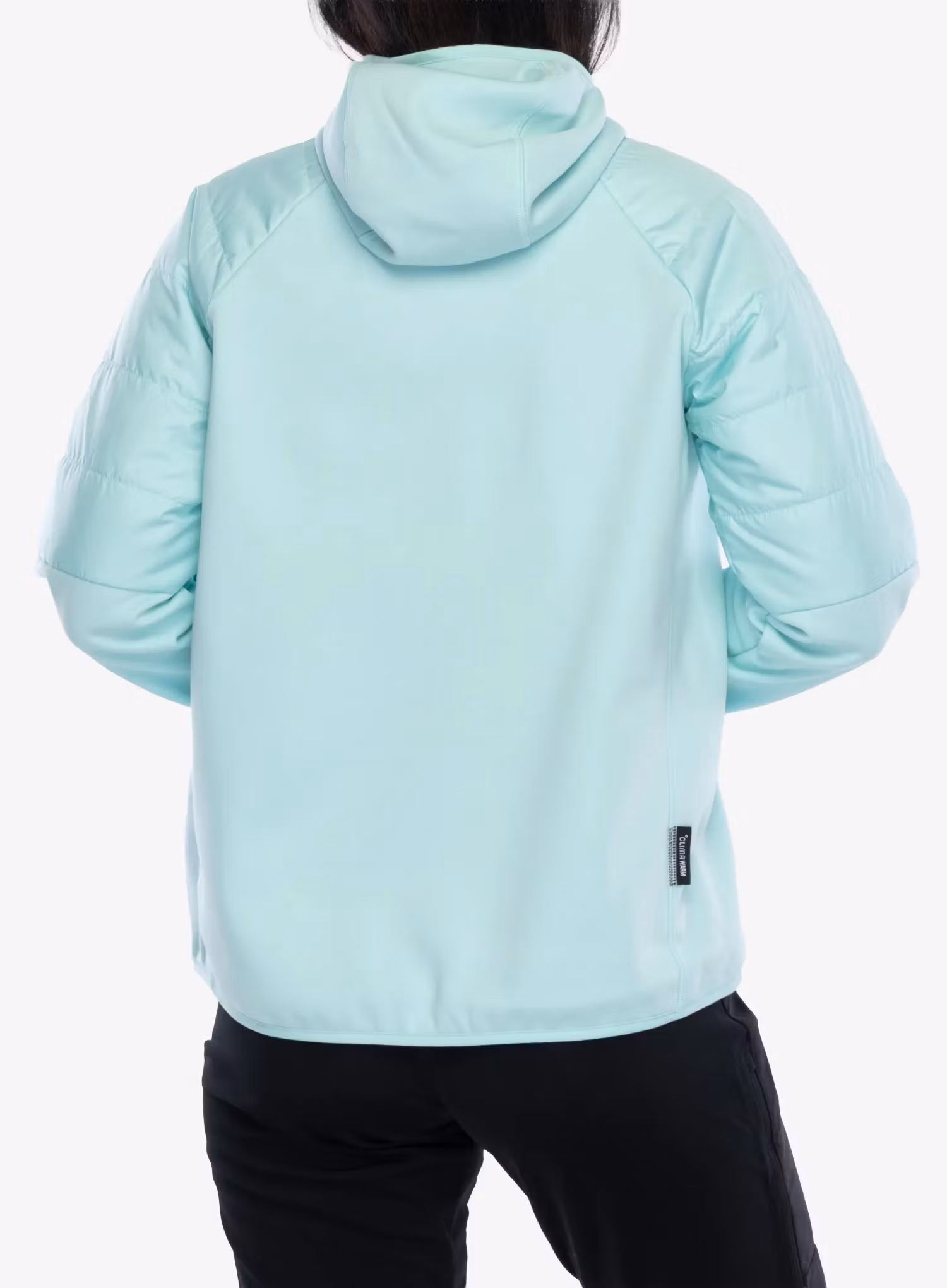 Dámska hybridná bunda dámska adidas TERREX Multi CLIMAWARM Insulated Hybrid Hooded Jacket - semi flash aqua