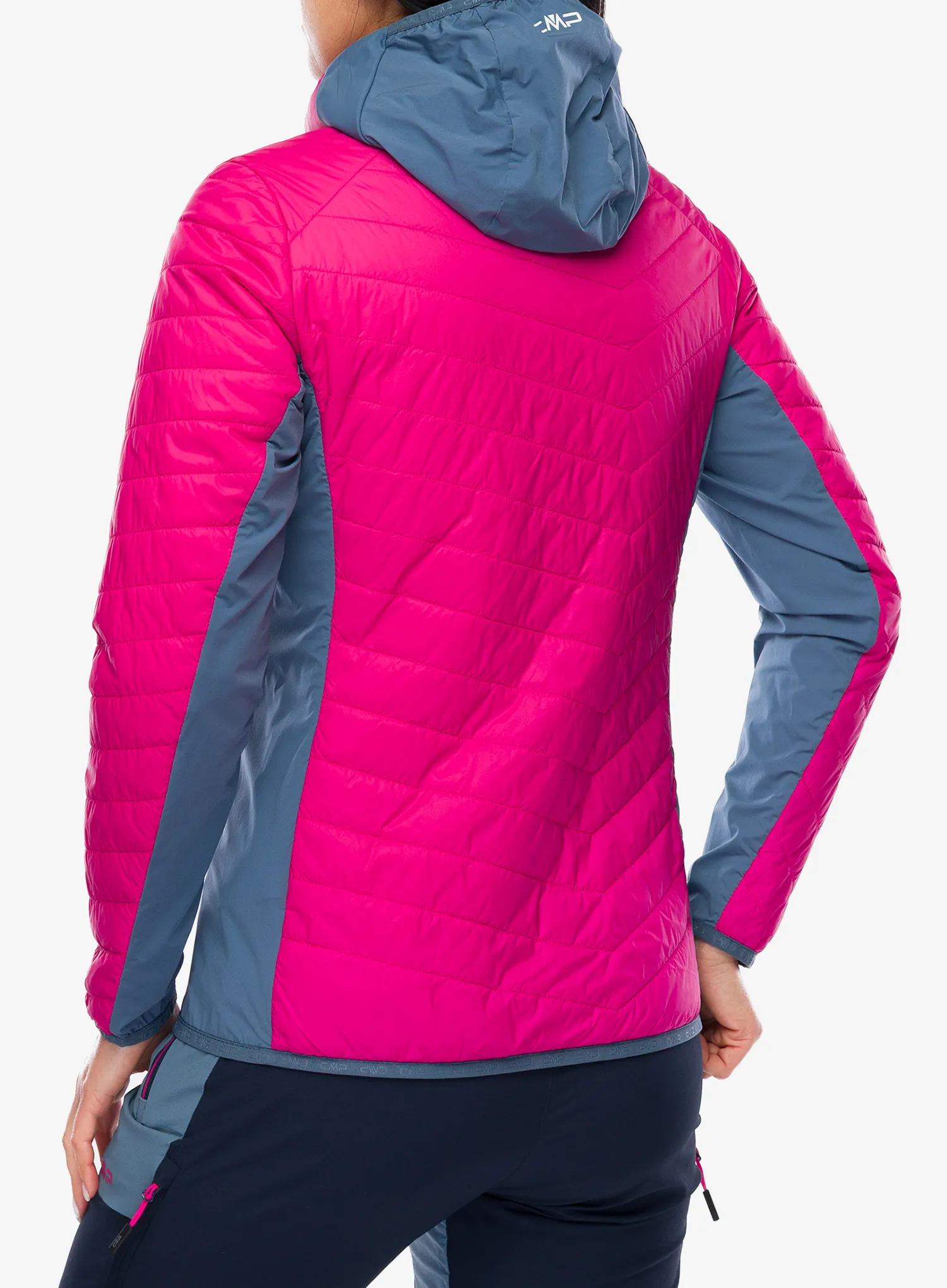 Dámska hybridná bunda dámska CMP Yurexa Jacket Hybrid Fix Hood - magenta