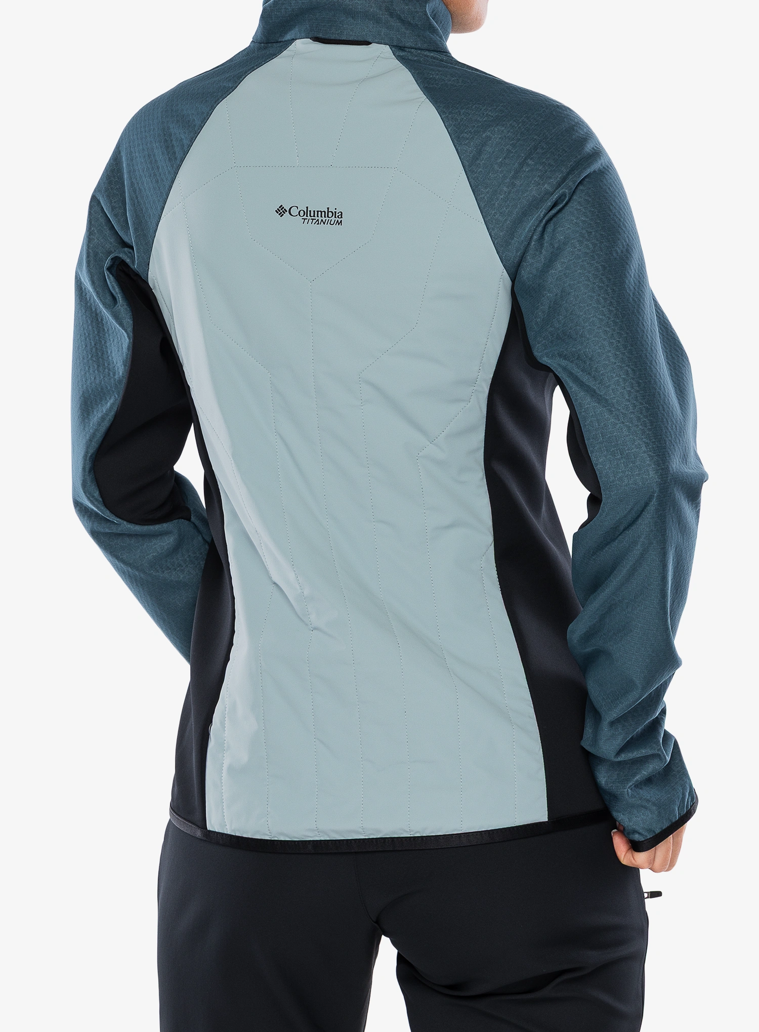 Dámska hybridná bunda dámska Columbia Arctic Crest Hybrid Full Zip - blue/everblue/black