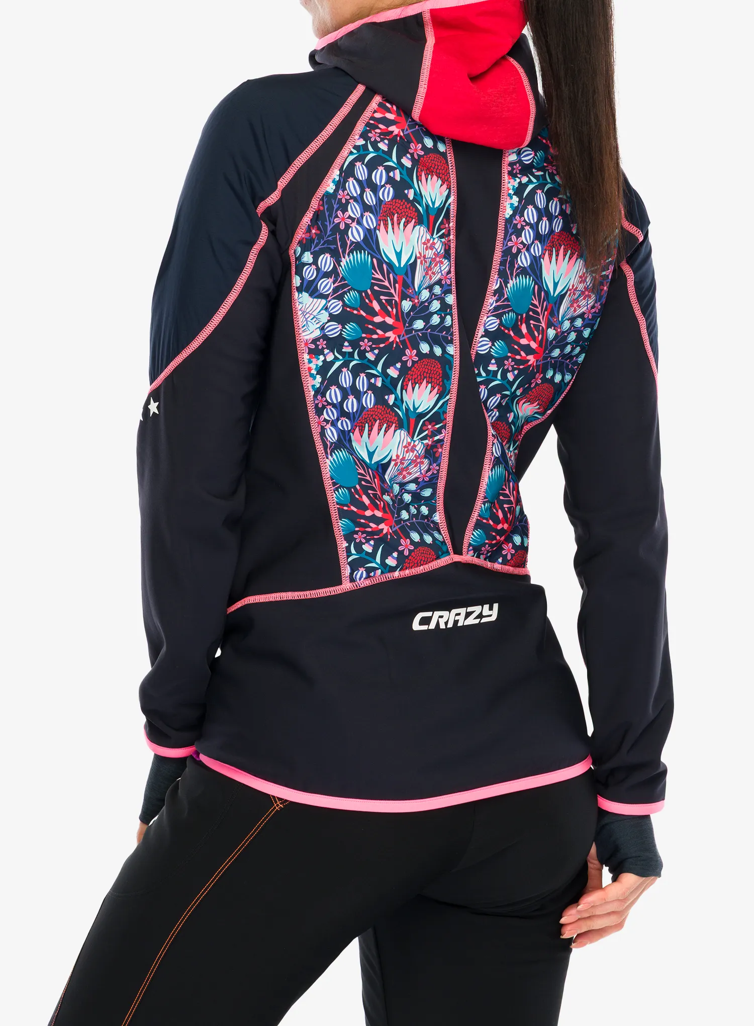 Dámska hybridná bunda dámska Crazy Jkt Channel - print leila blue