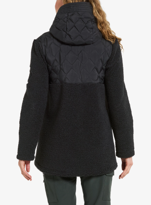 Dámska hybridná bunda dámska Didriksons Bibi Fullzip 2 - black