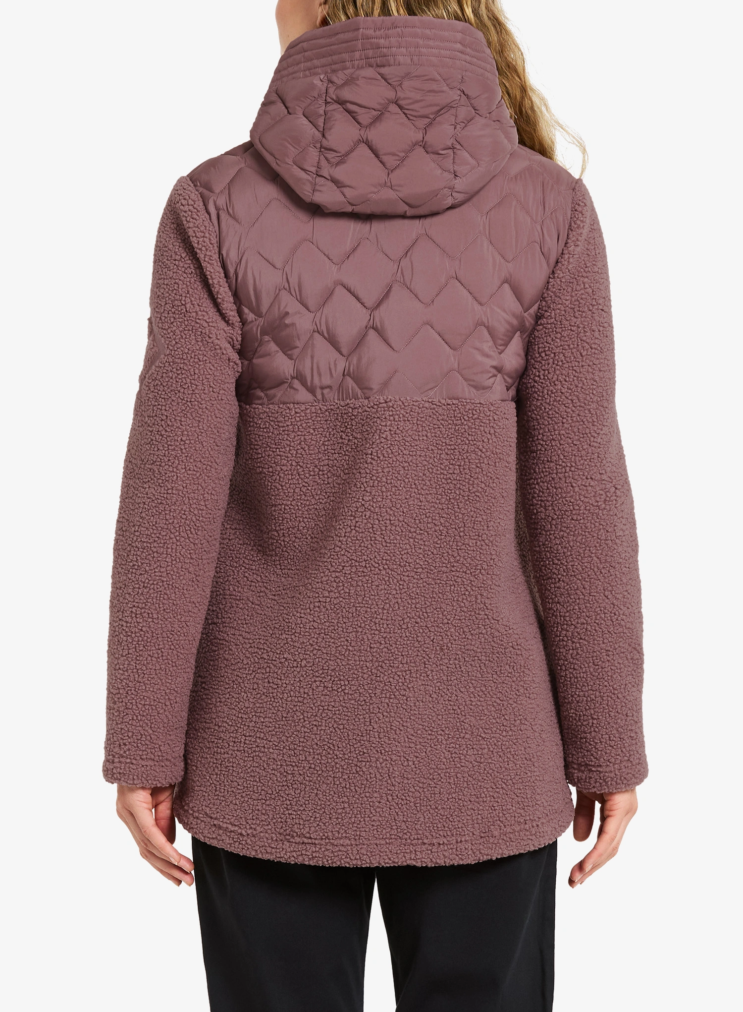 Dámska hybridná bunda dámska Didriksons Bibi Fullzip 2 - faded wine