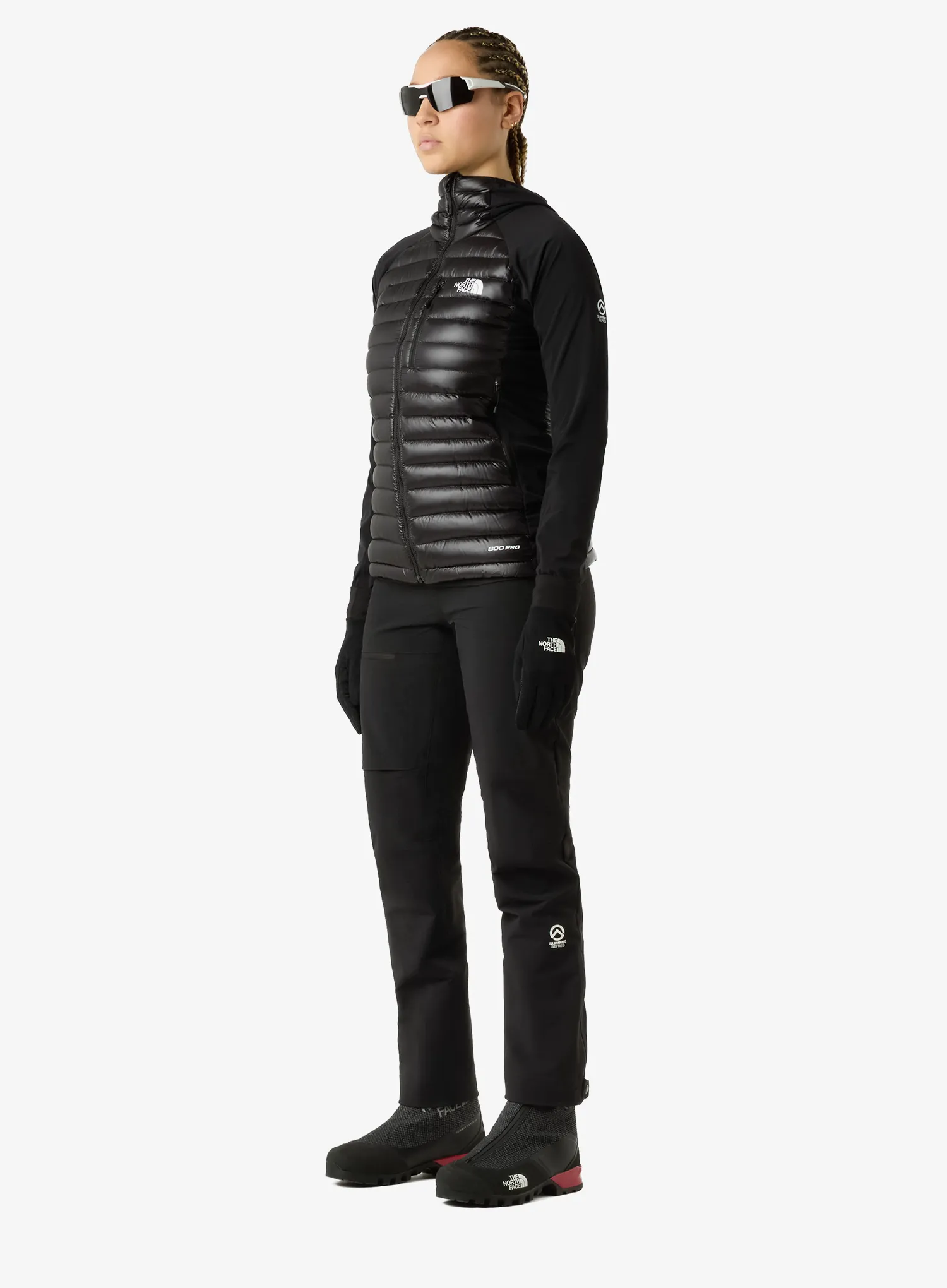 Dámska hybridná bunda dámska The North Face Summit Breithorn LT Hybrid Hoodie - tnf black