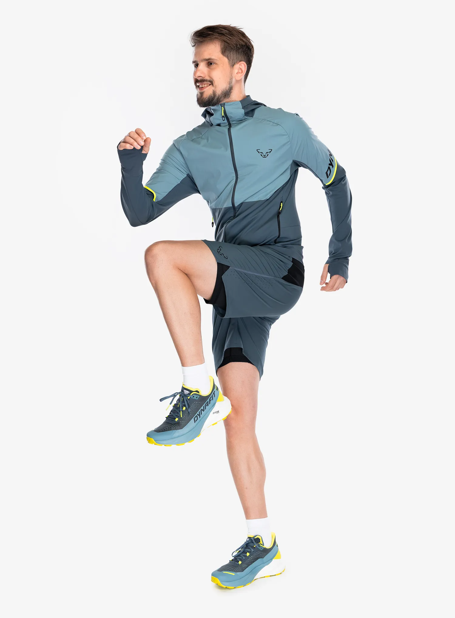 Hybridná bunda Dynafit Alpine Hybrid Jacket - smoke blue