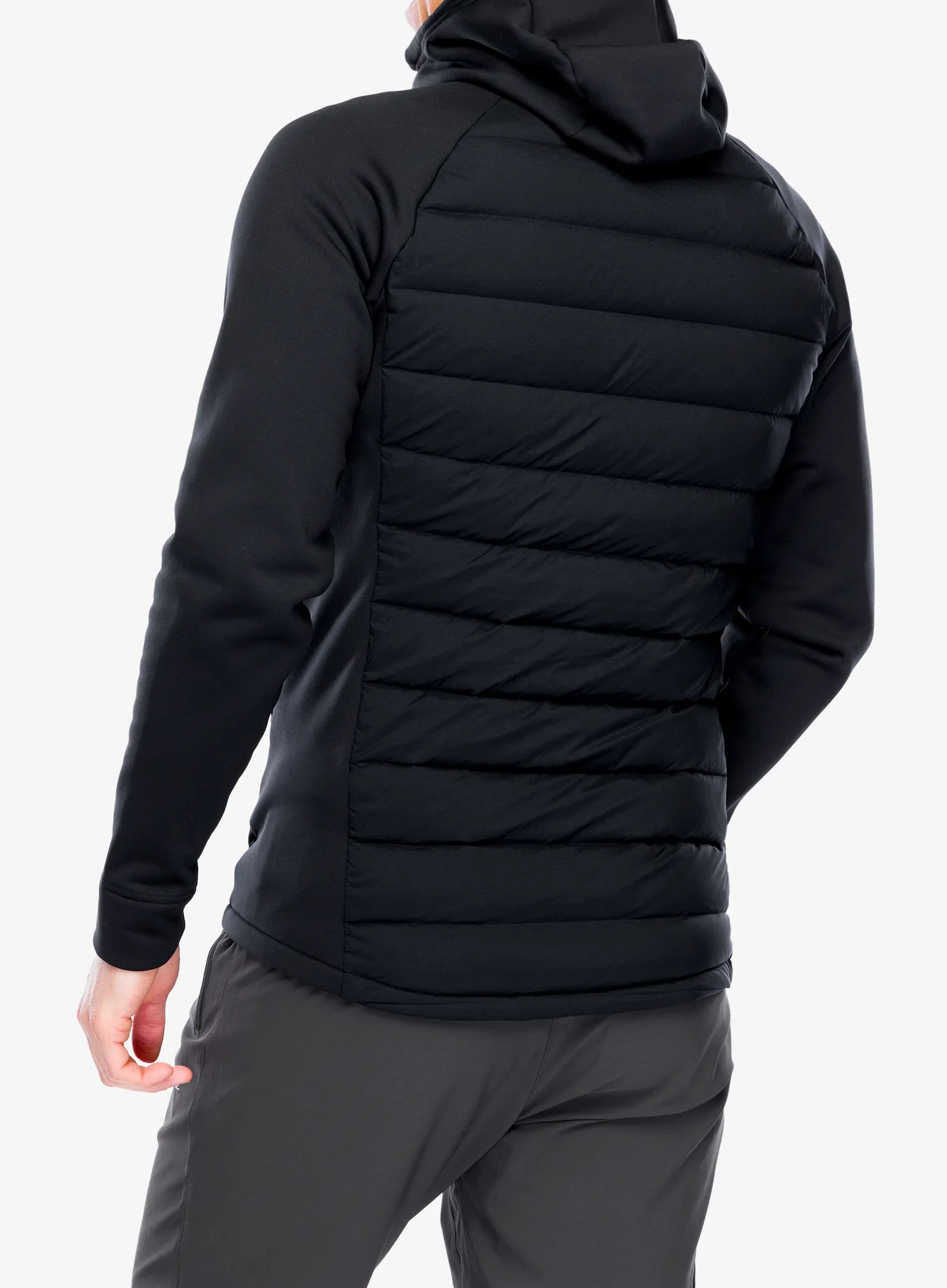 Hybridná bunda Montane Composite Hoodie - black