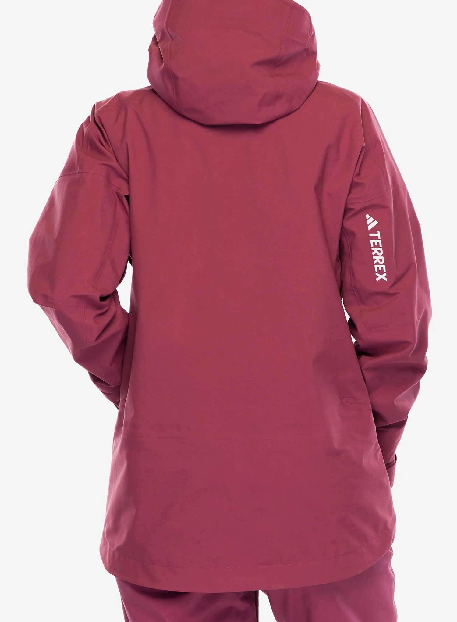 Dámska lyžiarska bunda adidas TERREX Techrock 3L GORE-TEX C-Knit Jacket - quiet crimson