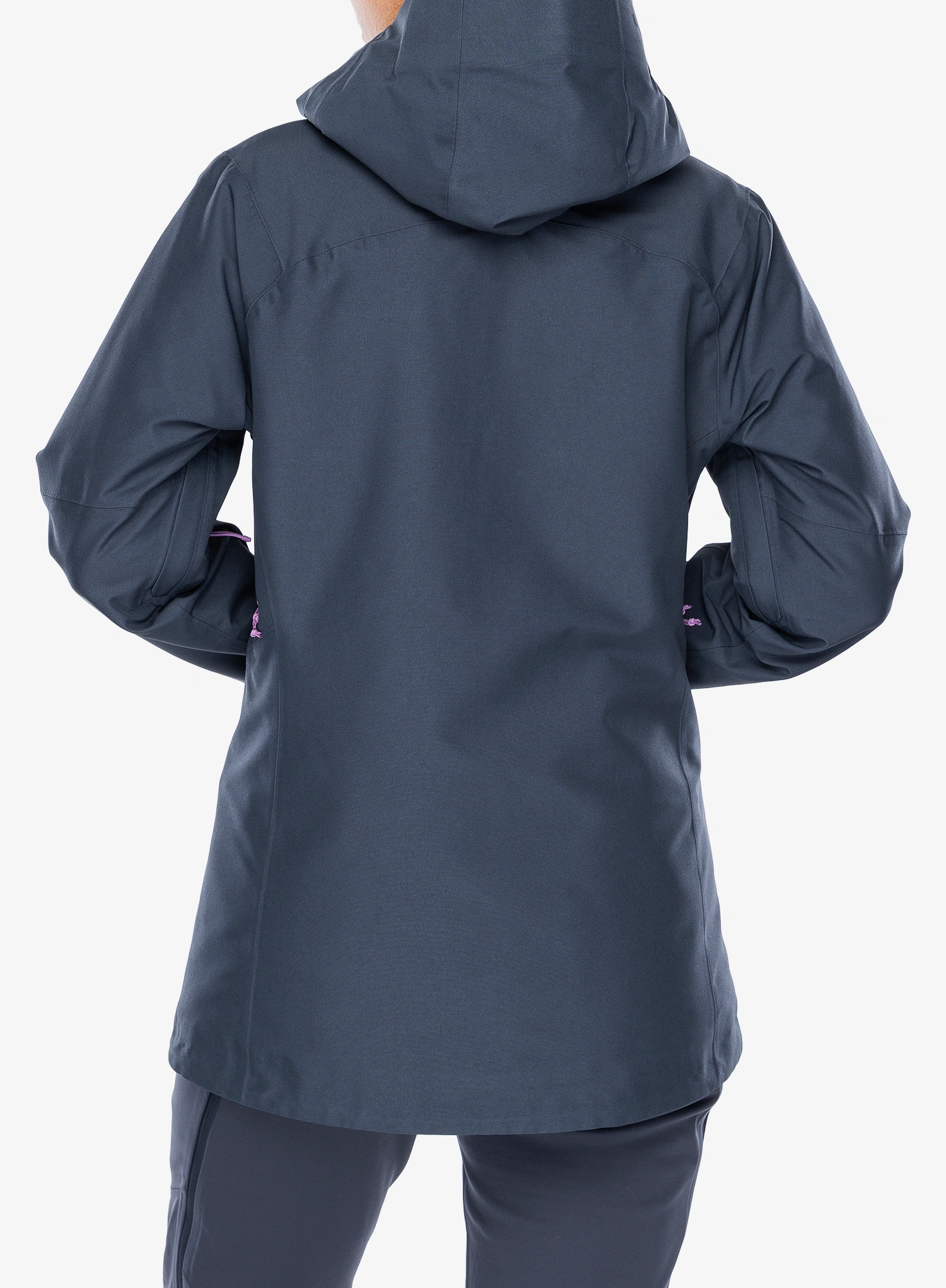 Dámska lyžiarska bunda Patagonia Insulated Powder Town Jacket - smolder blue/orange peel
