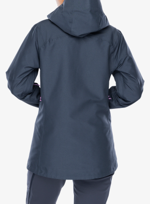 Dámska lyžiarska bunda Patagonia Insulated Powder Town Jacket - smolder blue/orange peel