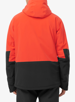 Lyžiarska bunda Salomon Highland Jacket - cherry tomato/deep black