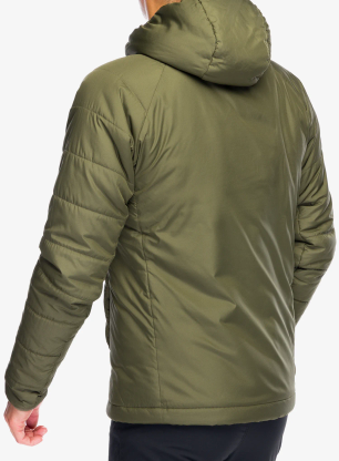 Zateplená bunda adidas TERREX Multi Synthetic Insulated Hooded Jkt - olive strata