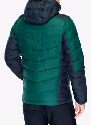 Zateplená bunda Columbia Labyrinth Loop II Hooded Jacket - rain forest/black