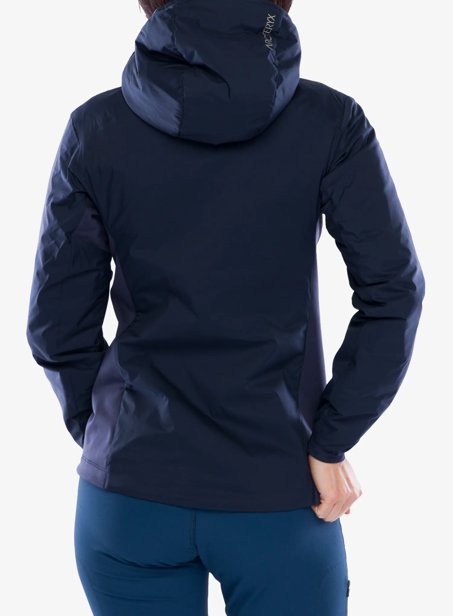 Zateplená bunda dámska Arcteryx Atom Hoody - black sapphire