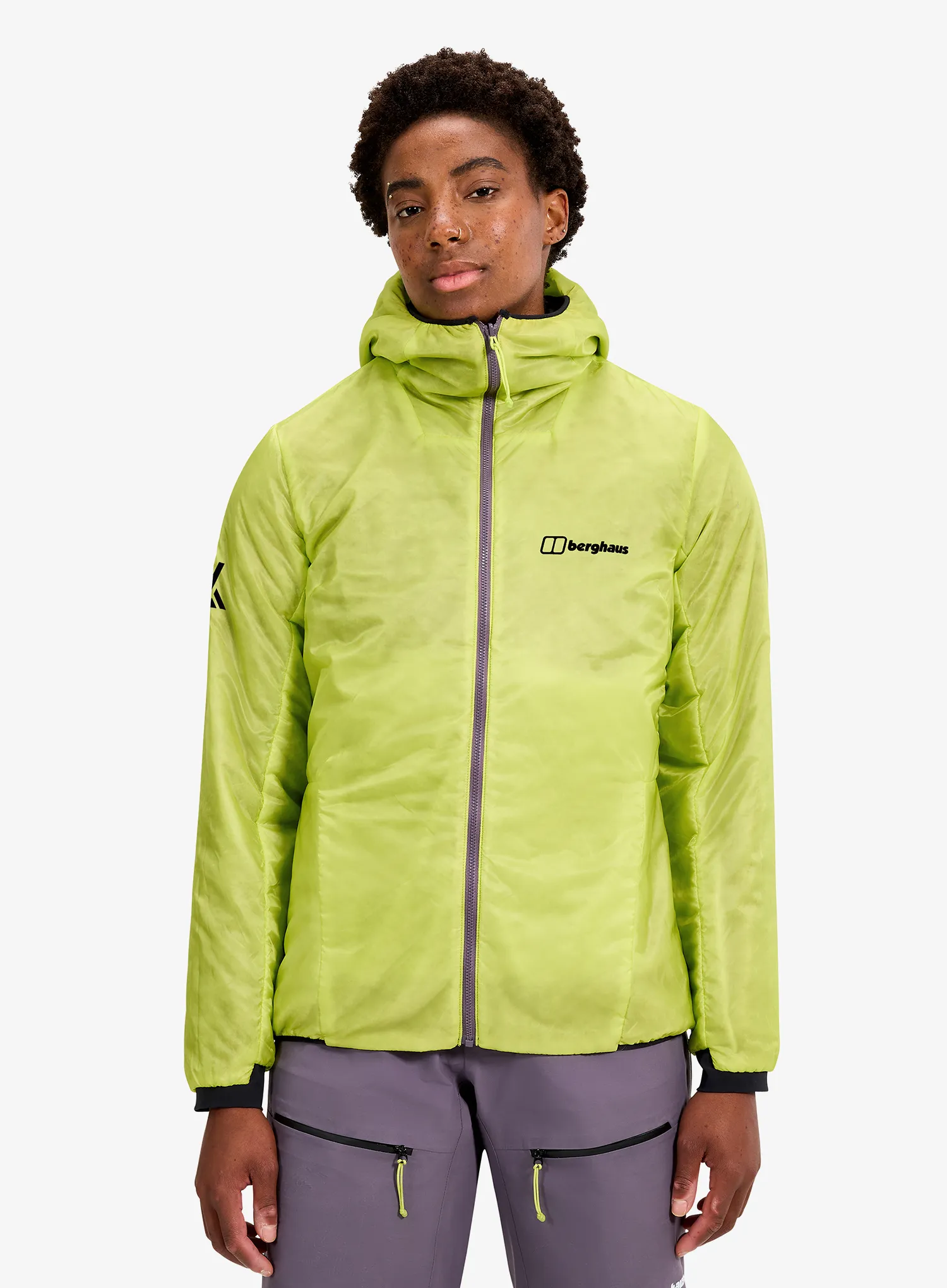 Zateplená bunda dámska Berghaus Mtn Arete Lb Synthetic Hoody - purple planet