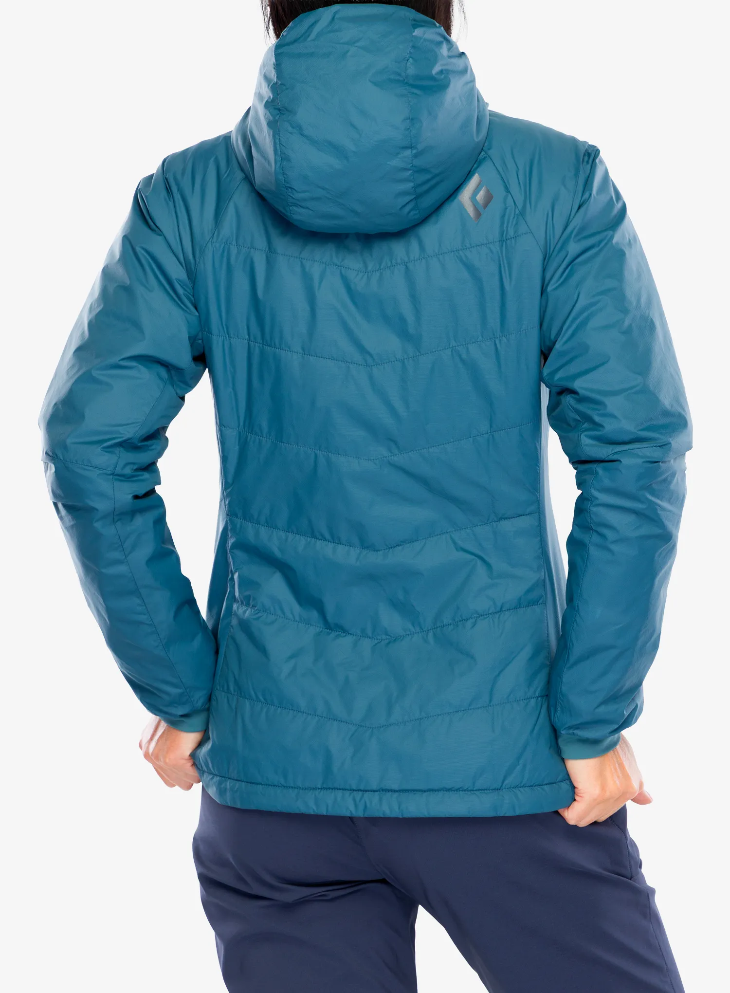 Zateplená bunda dámska Black Diamond Solution Hoody - creek blue/blue