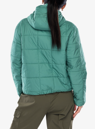 Zateplená bunda dámska Patagonia Light Gust Hooded P/O - heartleaf green