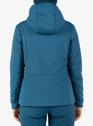 Zateplená bunda dámska Rossignol Opside Warm Insulated Hoodie Jacket - deep lake
