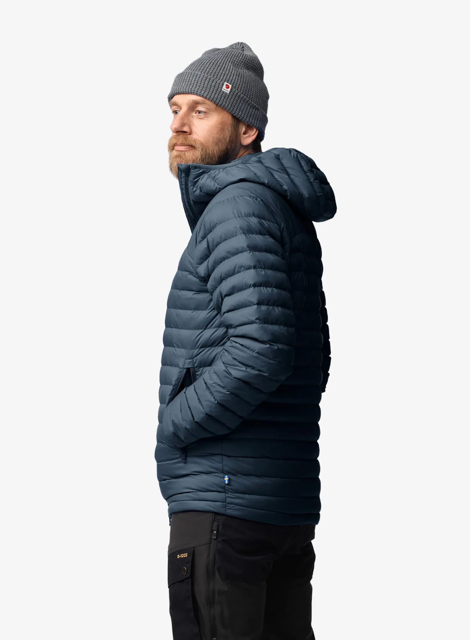 Zateplená bunda Fjallraven Expedition Latt Hoodie - navy