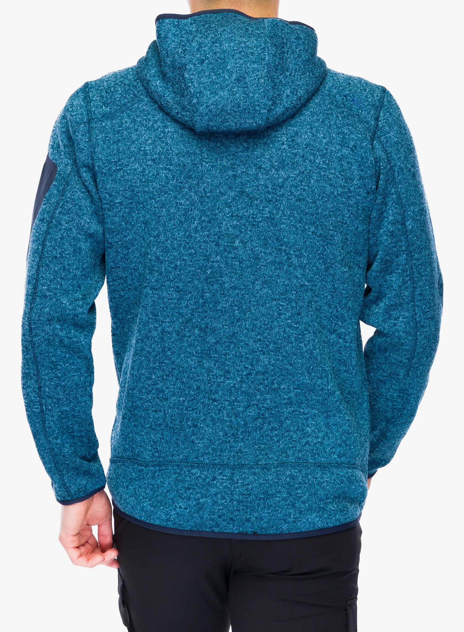 Flísová bunda CMP Borgis Fix Hood Jacket - ocean/b. blue