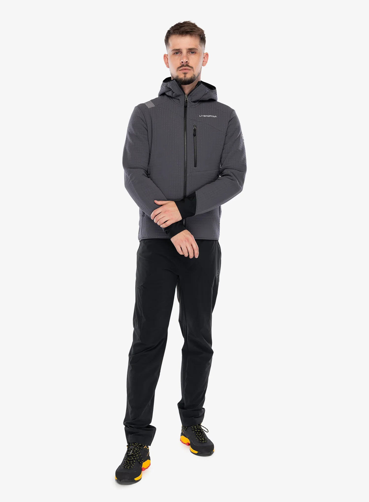 Flísová bunda La Sportiva Bristen Thermal Hoody - chalk/onyx