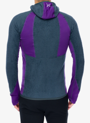 Flísová bunda Montura Vertigo PTC Alpha FZ Hooded - lead/petunia