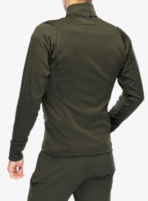 Flísová bunda Salewa Puez PL Jacket - dark olive