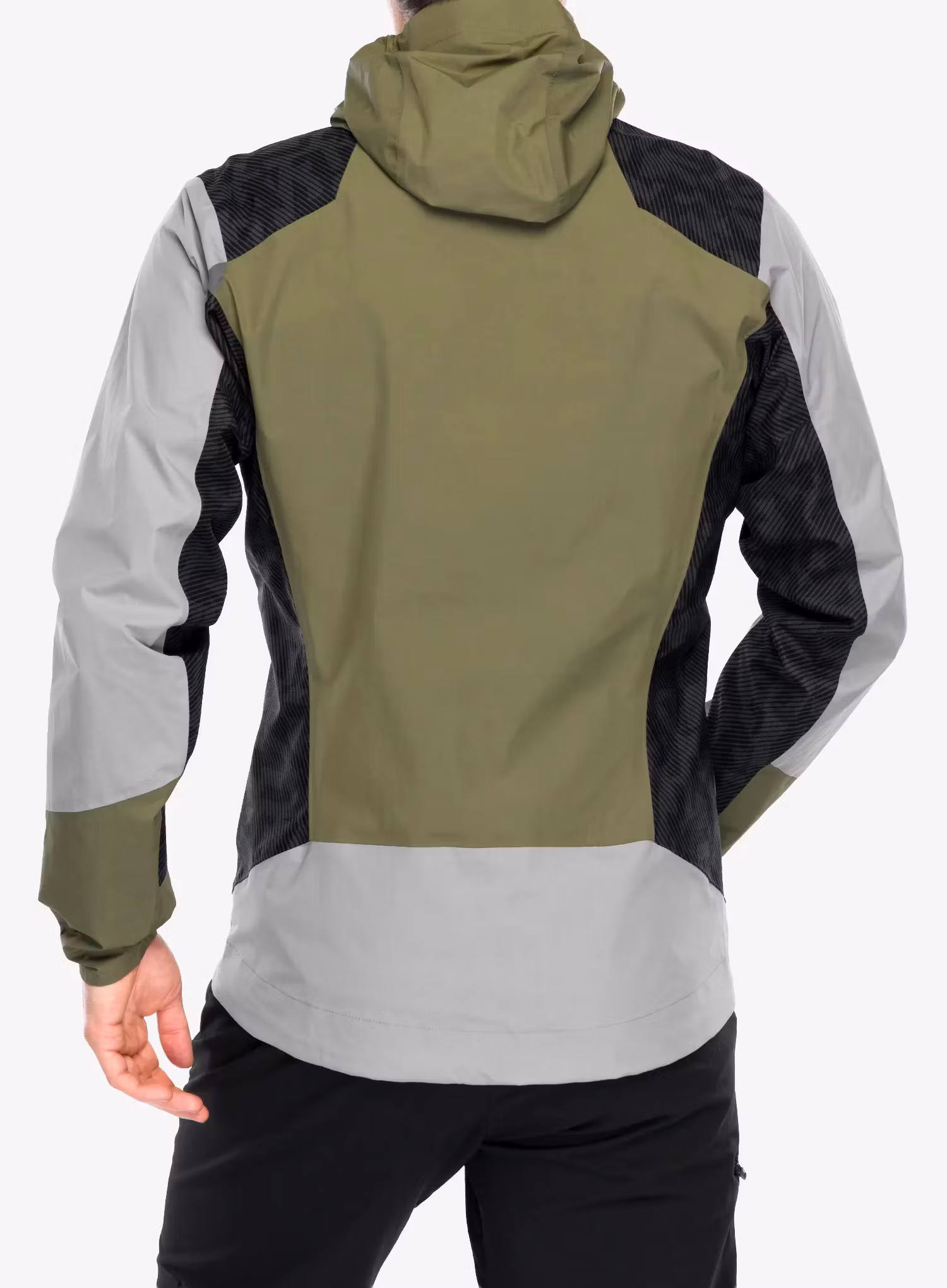 Bunda do dažďa adidas TERREX Xperior Hybrid Primeknit Rain Jkt - ch solid grey/olive stra/carb