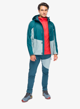 Bunda do dažďa Columbia Pouring Adventure III Jacket - everblue/crushed blue