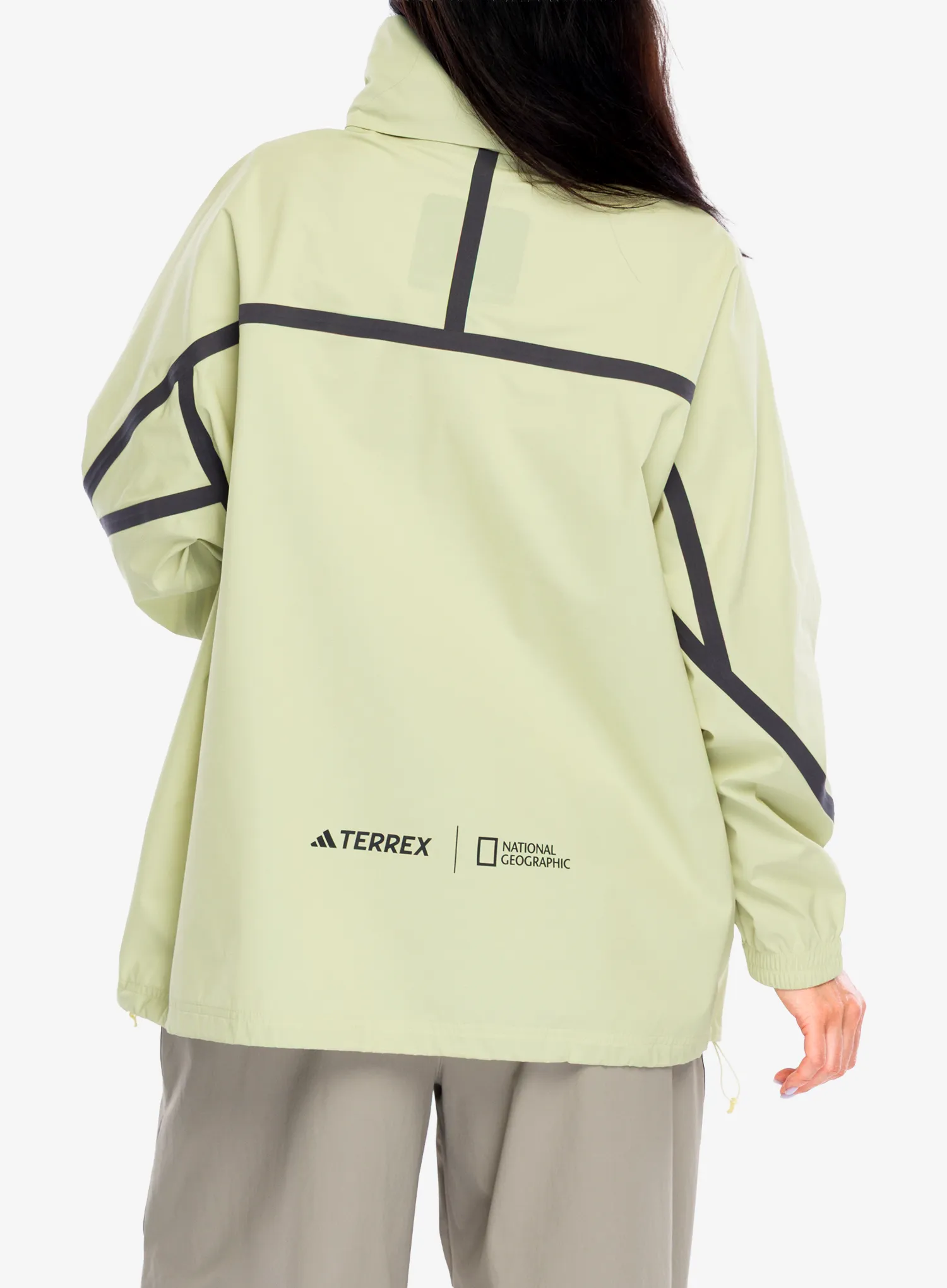 Nepremokavá bunda dámska adidas TERREX National Geographic RAIN.RDY Jacket - powyel/powyel