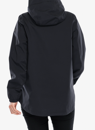 Nepremokavá bunda dámska CMP Verge Jacket Fix Hood - antracite