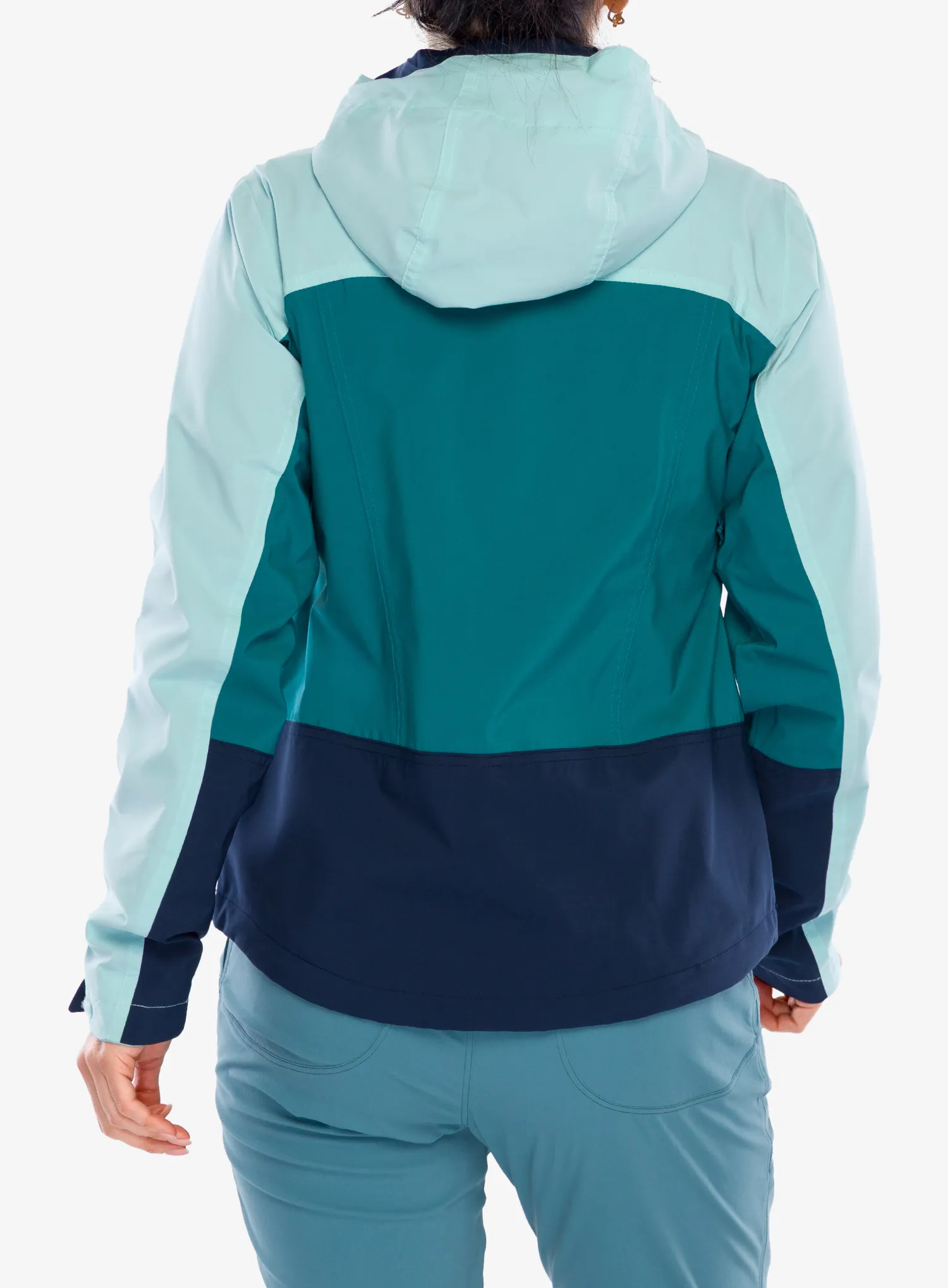 Nepremokavá bunda dámska Columbia Boulder Falls Jacket - river blue/cl navy/spray