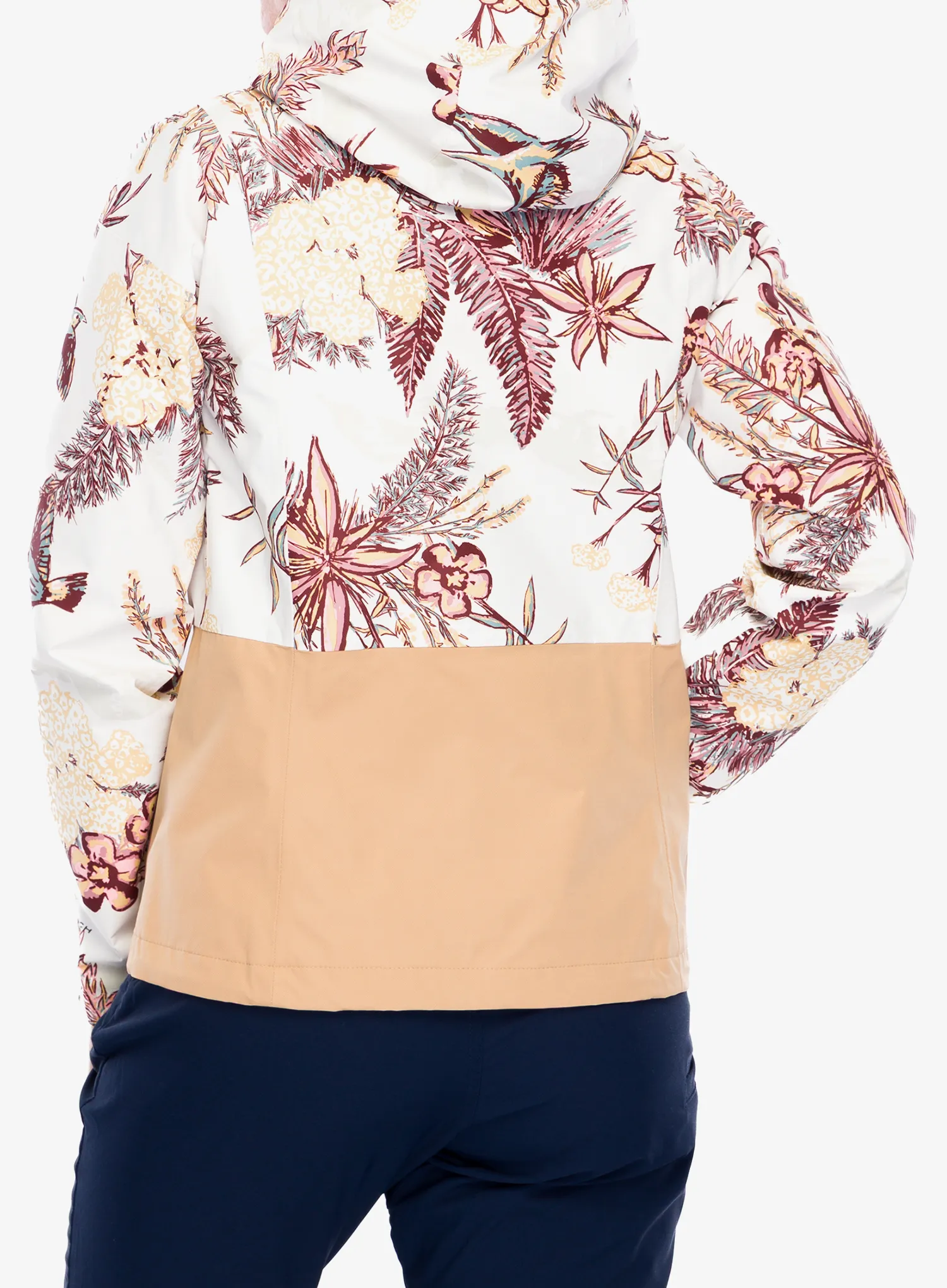 Nepremokavá bunda dámska Columbia Hikebound Printed Jacket - sea salt outbacked/canoe