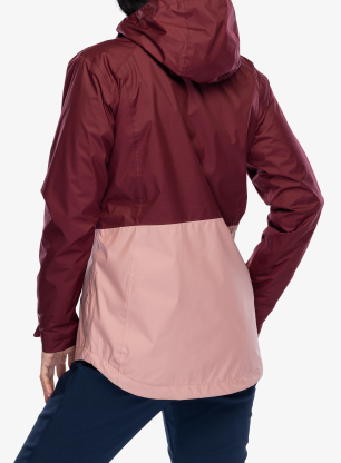 Nepremokavá bunda dámska Columbia Inner Limits III Jacket - rich wine/eraser pink