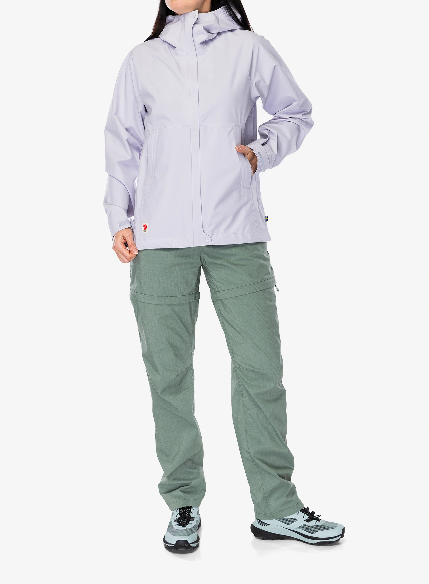Nepremokavá bunda dámska Fjallraven HC Hydratic Trail Jacket - lavender mist