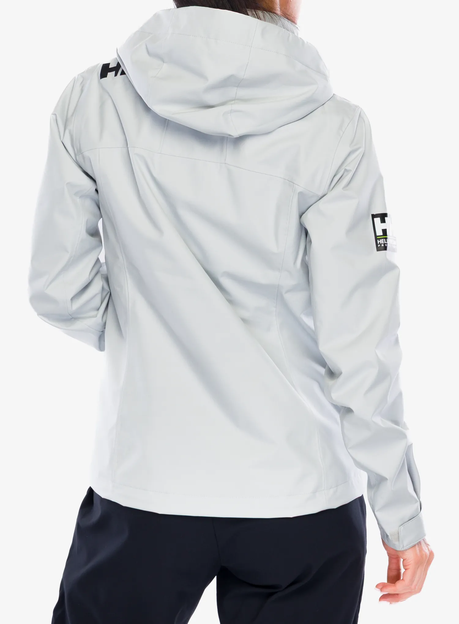 Nepremokavá bunda dámska Helly Hansen Crew Hooded Jacket 2.0 - grey fog