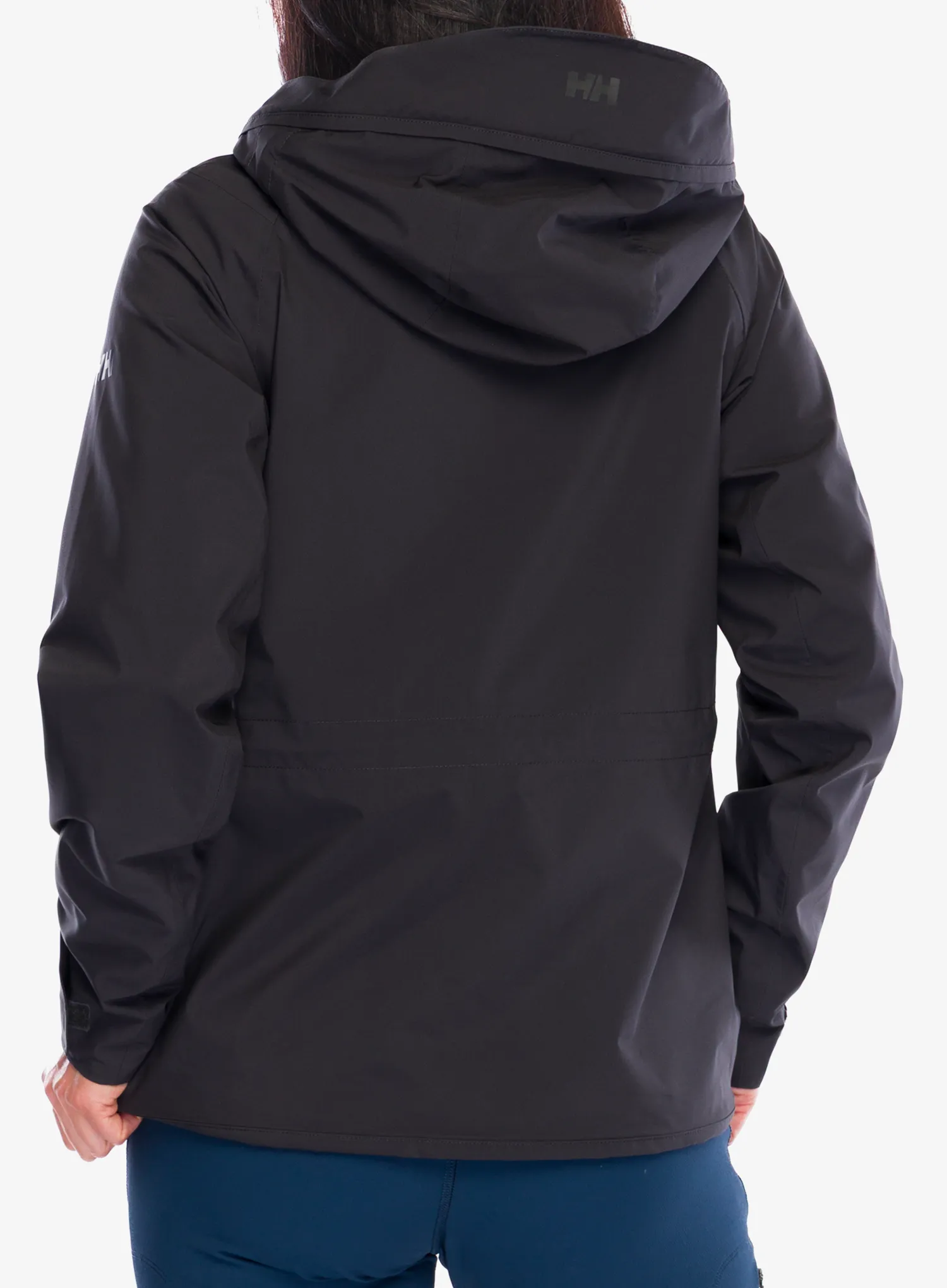 Nepremokavá bunda dámska Helly Hansen W HP Racing Hooded Jacket - ebony