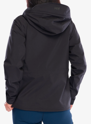 Nepremokavá bunda dámska Helly Hansen W HP Racing Hooded Jacket - ebony