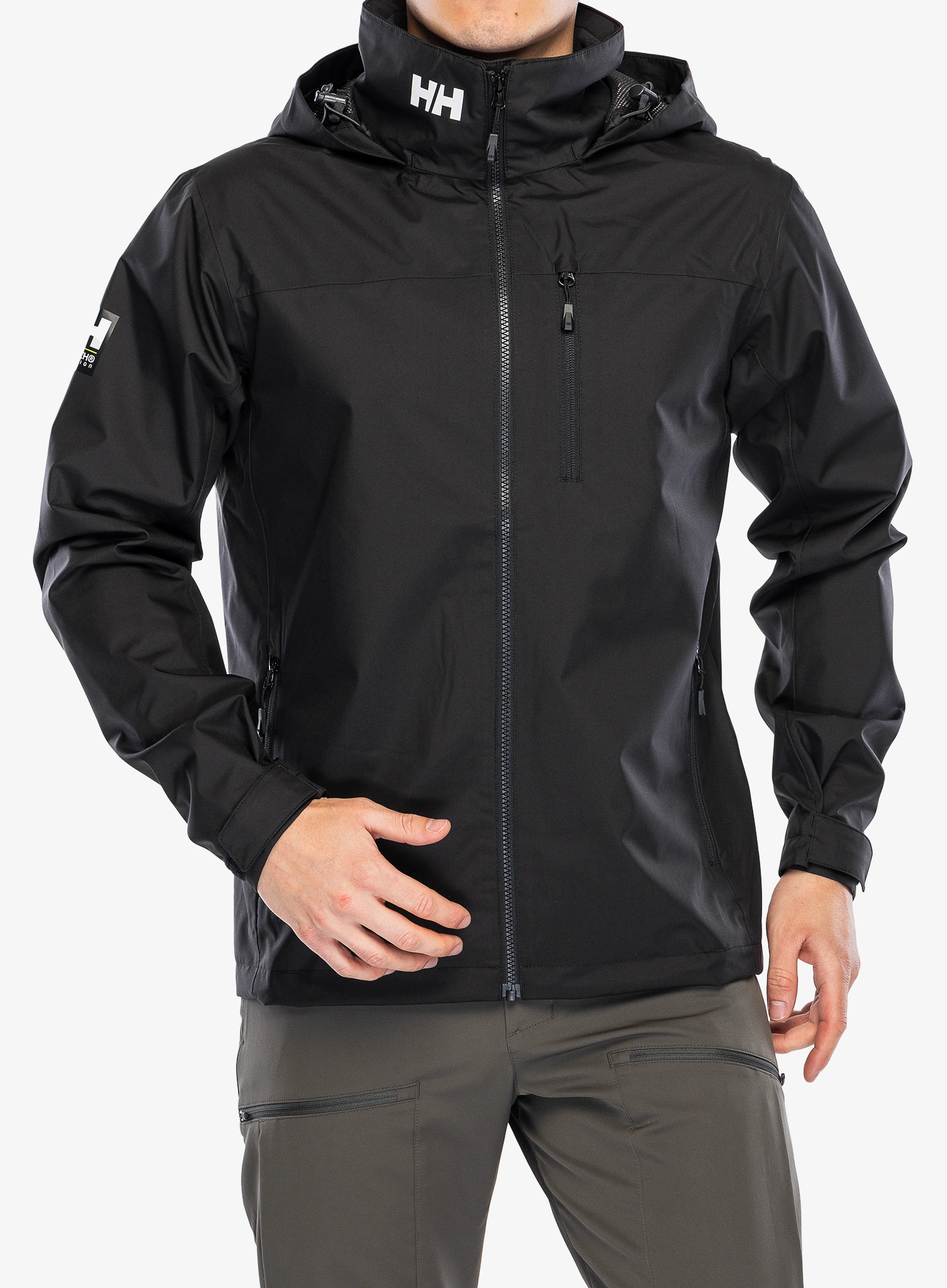 Bunda do dažďa Helly Hansen Crew Hooded Jacket 2.0 - black