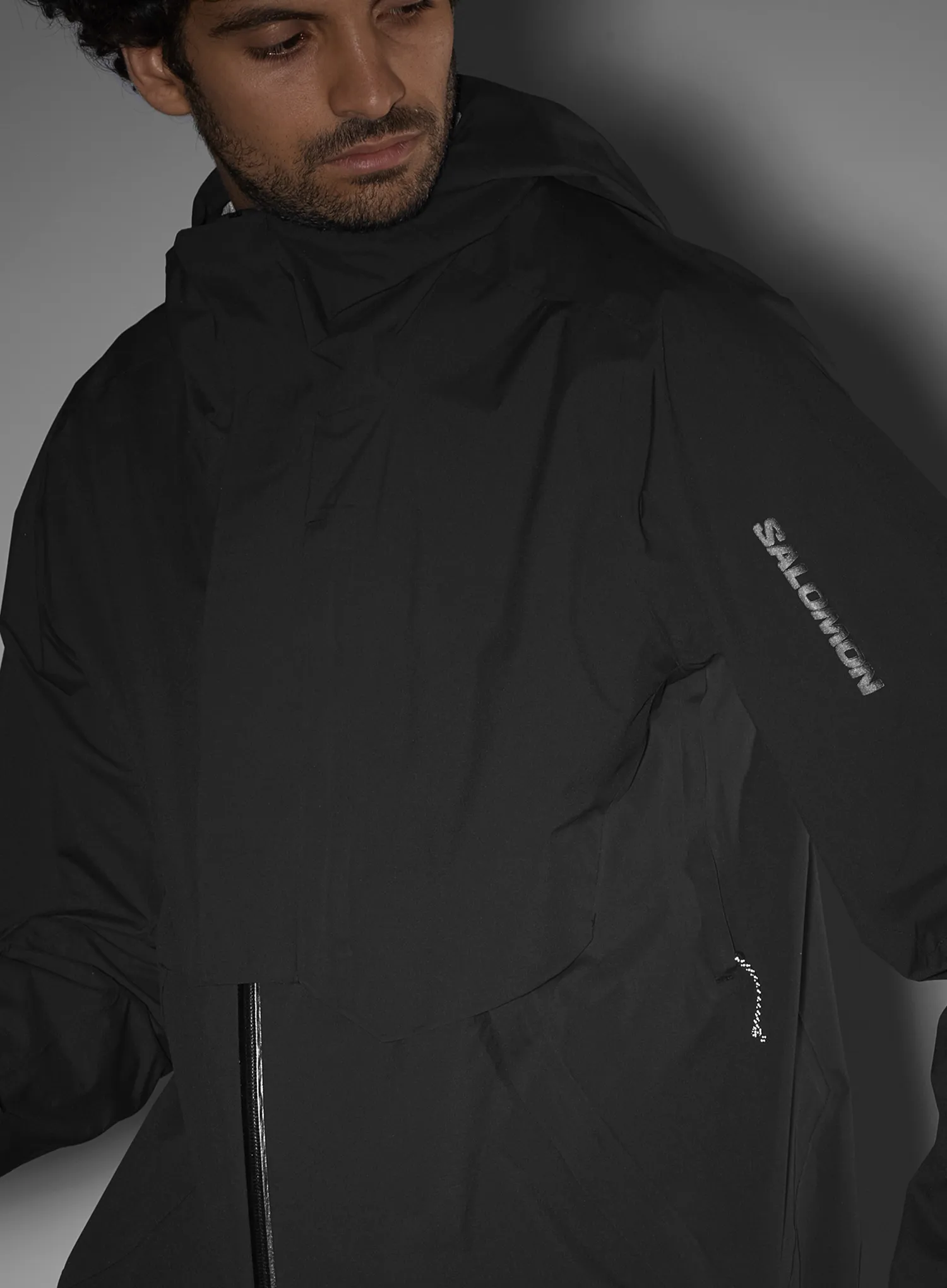 Bunda do dažďa Salomon Outerpath Jkt WP Pro - deep black