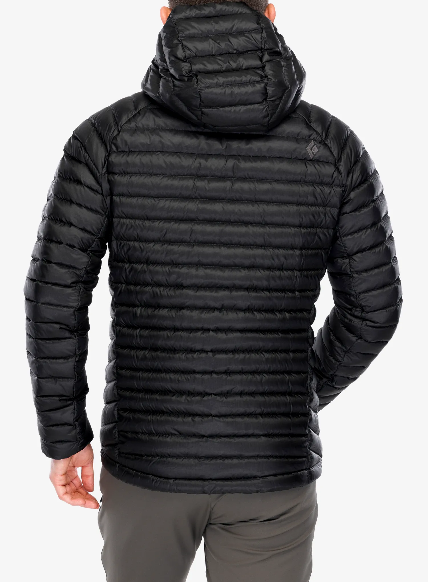Páperová bunda Black Diamond Approach Down Hoody - black/black