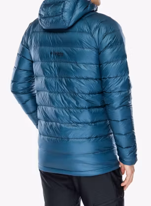 Páperová bunda Columbia Arctic Crest Down Hooded Jacket - everblue