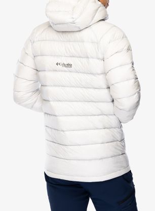 Páperová bunda Columbia Arctic Crest Down Hooded Jacket - nimbus grey