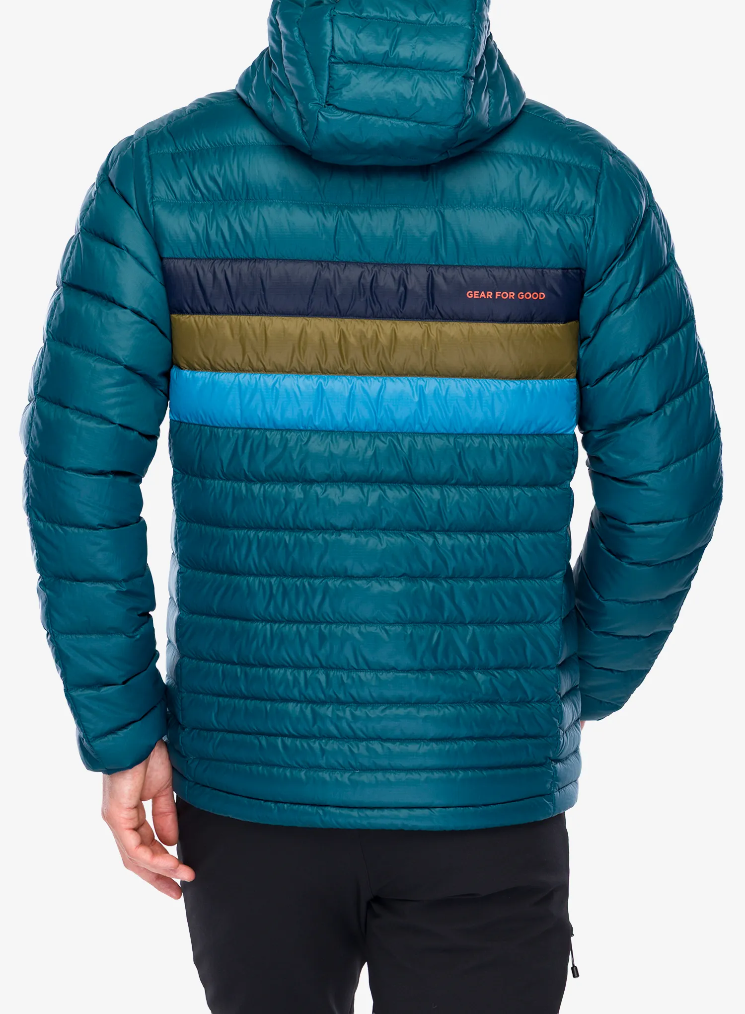 Páperová bunda Cotopaxi Fuego Down Hooded Jacket - abyss stripes