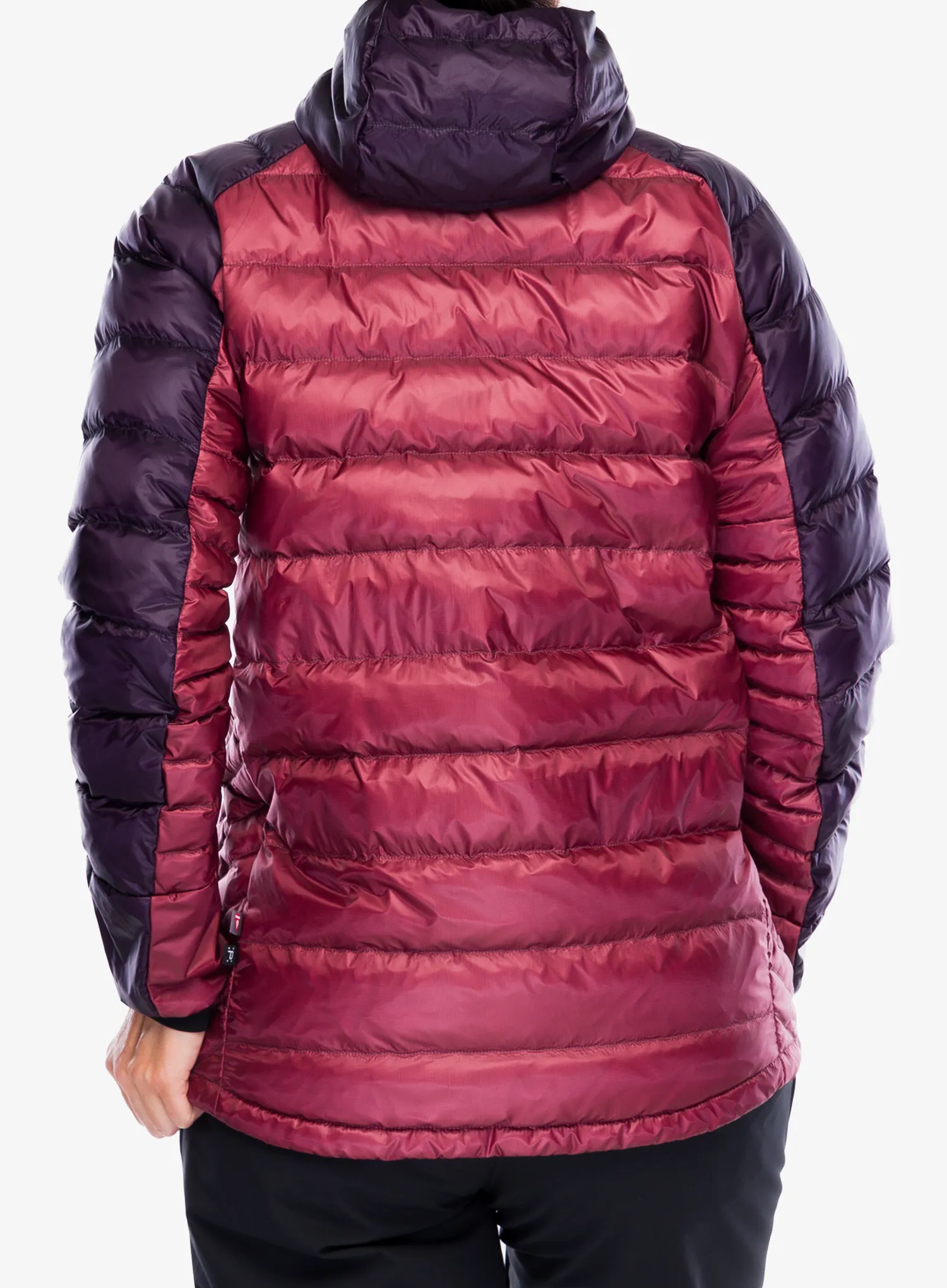 Bunda páperová dámska adidas TERREX Xperior COLD.RDY Down Hooded Jkt - aurora black/quiet crimson