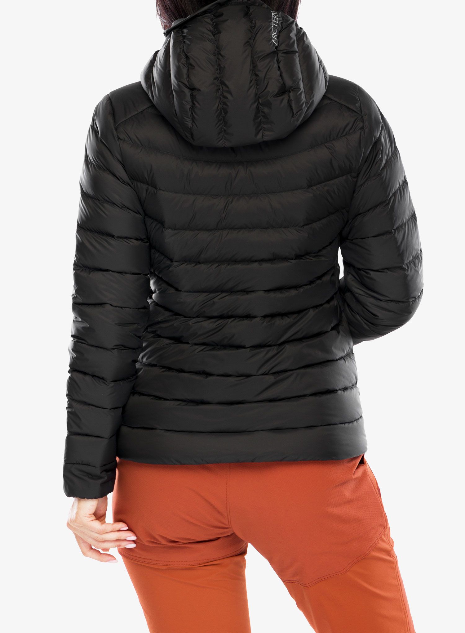 Bunda páperová dámska Arcteryx Cerium Hoody - black/black